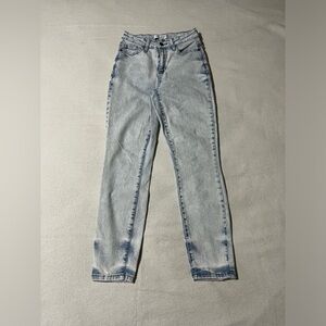 Judy Blue 1/25 (24x27) Slim Fit Denim Blue Women's Jeans Light Wash *Flaws*